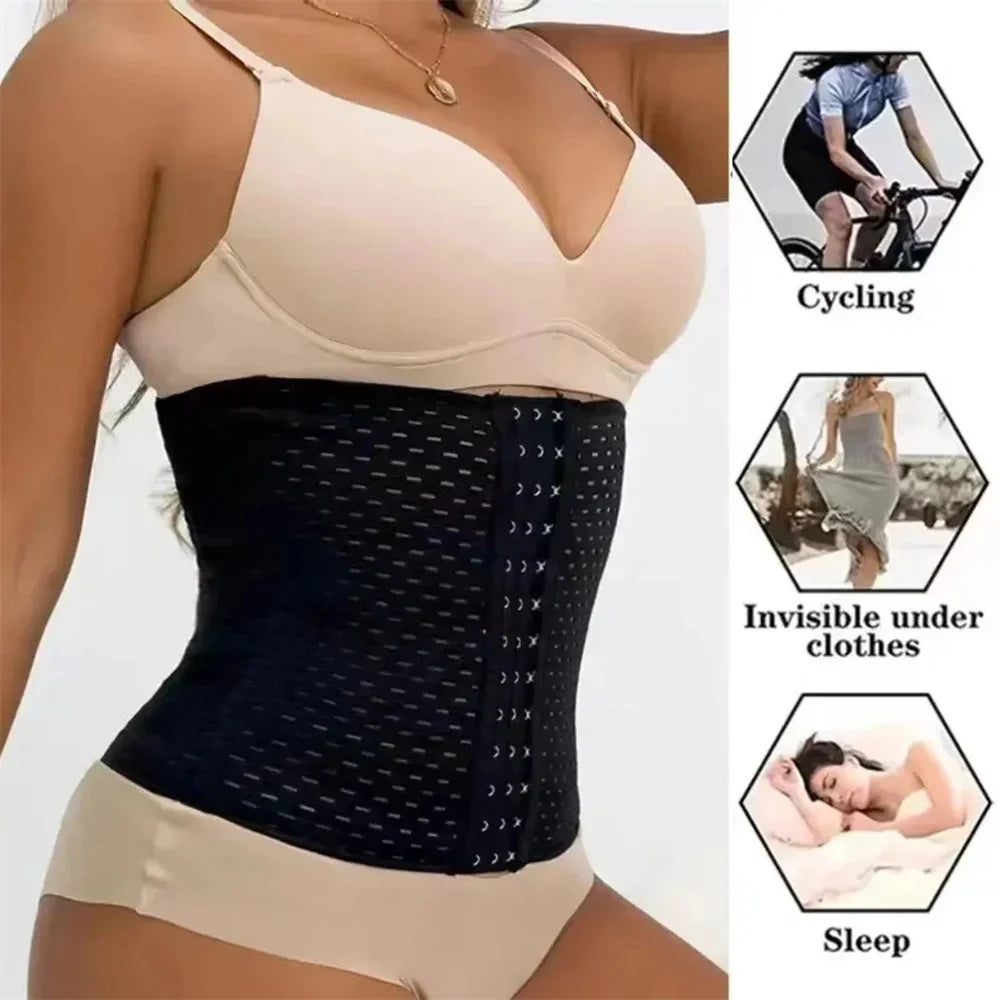Women Postpartum Corset Body Shapewear Black Tummy Slimming Belly Band Shaping Shaper Flat Belly
