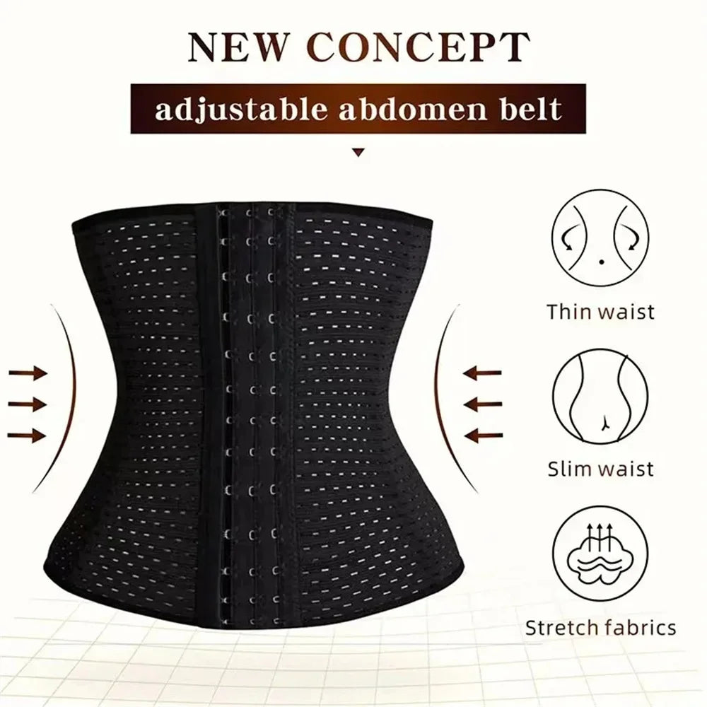 Women Postpartum Corset Body Shapewear Black Tummy Slimming Belly Band Shaping Shaper Flat Belly