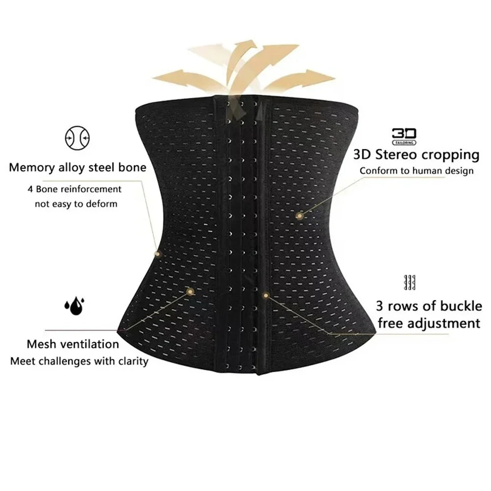 Women Postpartum Corset Body Shapewear Black Tummy Slimming Belly Band Shaping Shaper Flat Belly